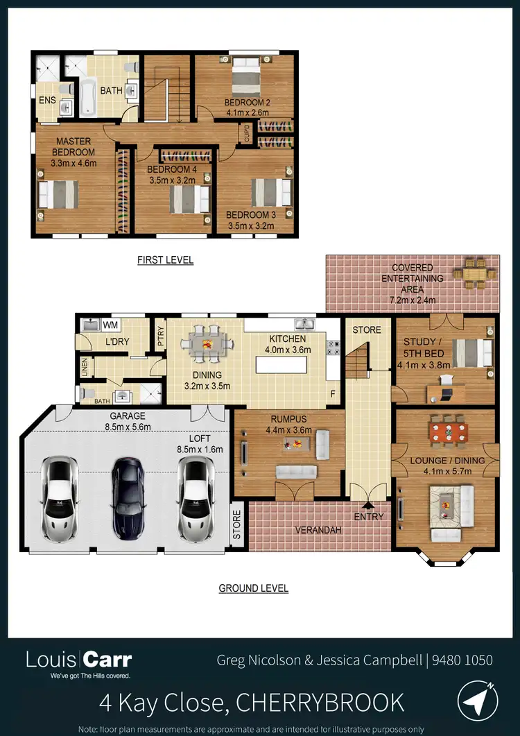 Floorplan of Homely house listing, 4 Kay Close, Cherrybrook NSW 2126