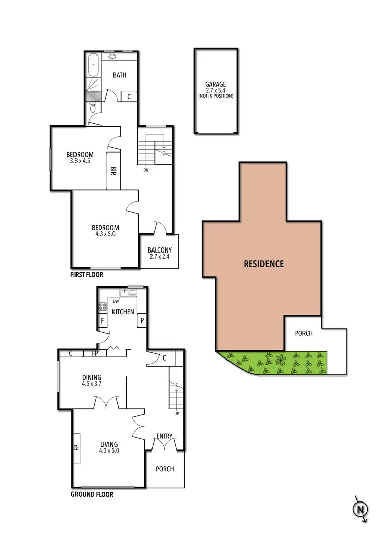 Floorplan of Homely townhouse listing, 5/28 Kensington Road, South Yarra VIC 3141