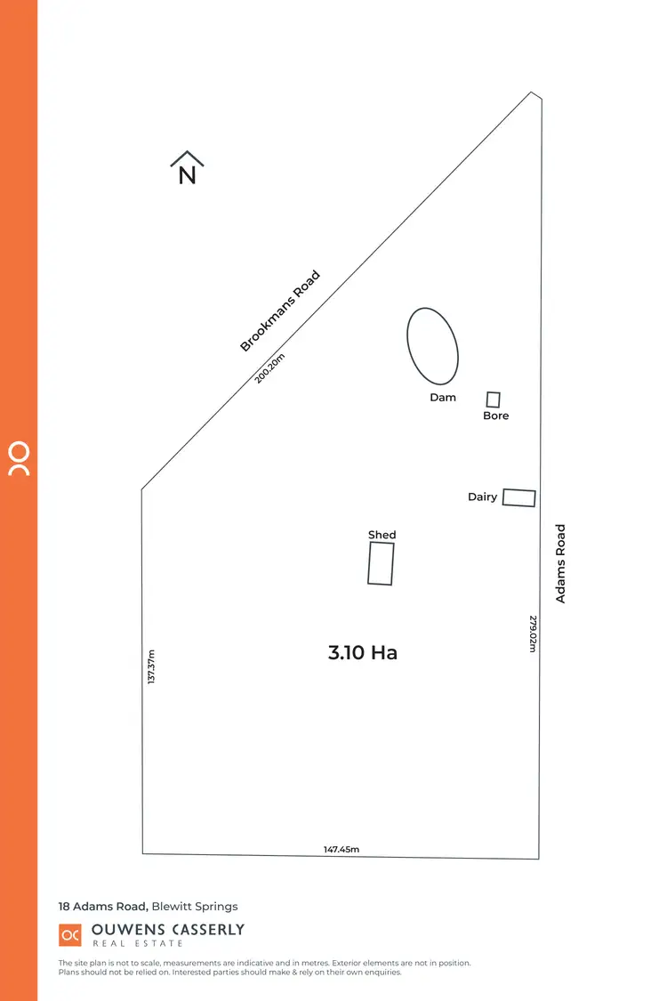 Floorplan of Homely land listing, 18 Adams Road, Blewitt Springs SA 5171