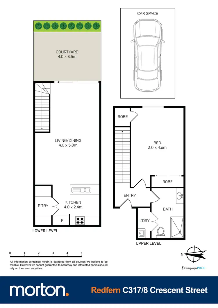 Floorplan of Homely apartment listing, C317/8 Crescent Street, Redfern NSW 2016