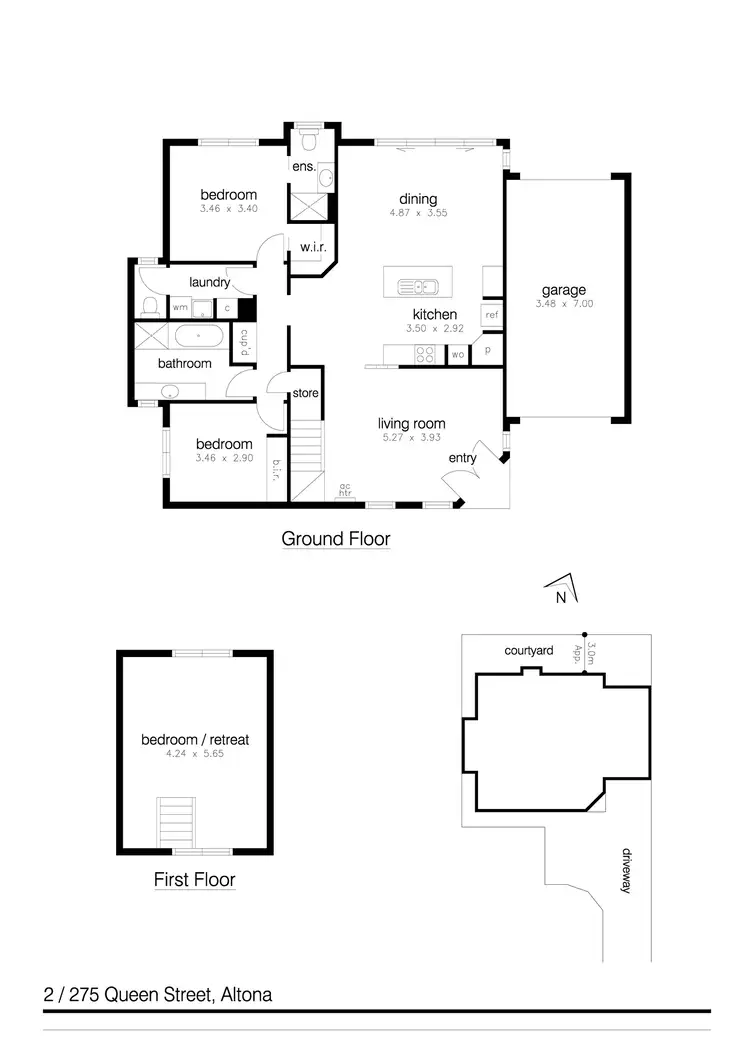 Floorplan of Homely townhouse listing, 2/275 Queen Street, Altona VIC 3018