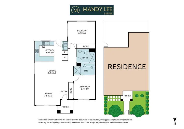 Floorplan of Homely unit listing, 2/350 Mont Albert Road, Mont Albert VIC 3127