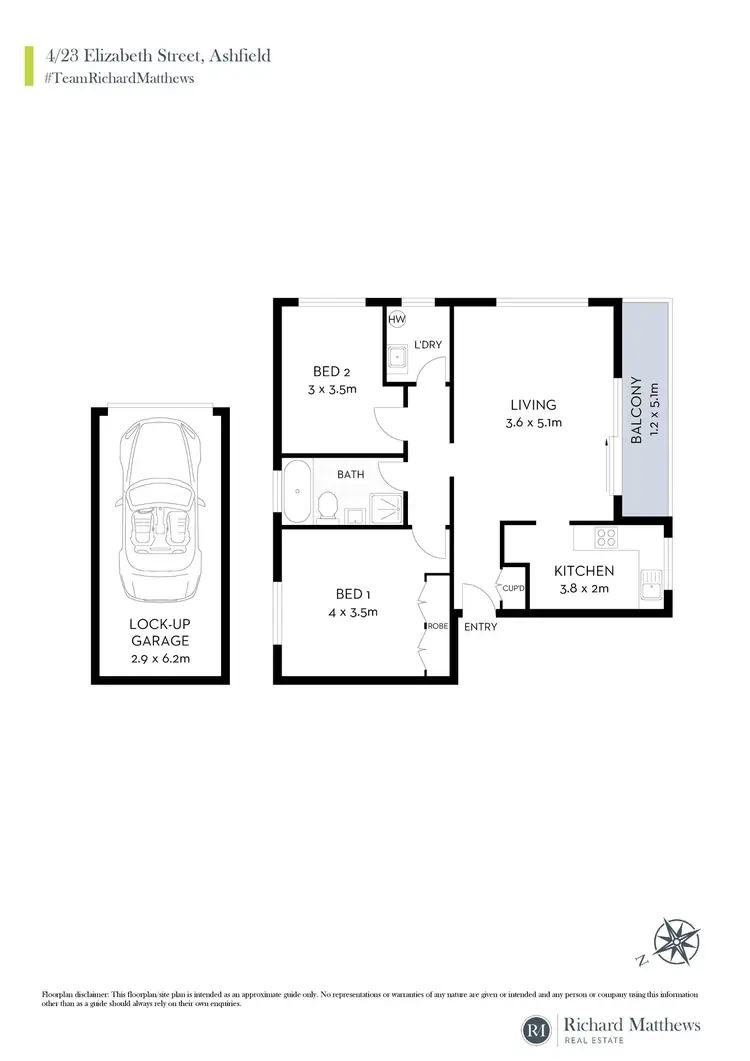 Floorplan of Homely apartment listing, 4/23 Elizabeth Street, Ashfield NSW 2131
