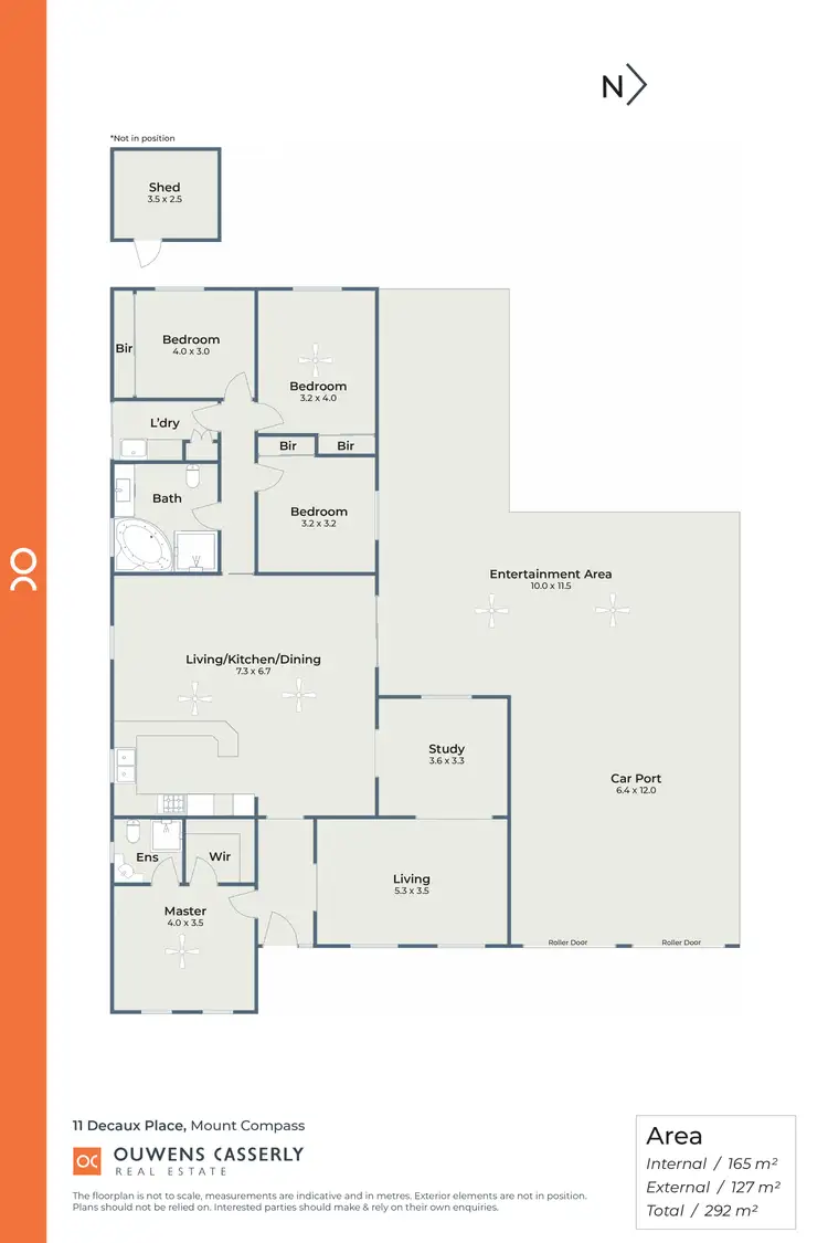 Floorplan of Homely house listing, 11 Decaux Place, Mount Compass SA 5210