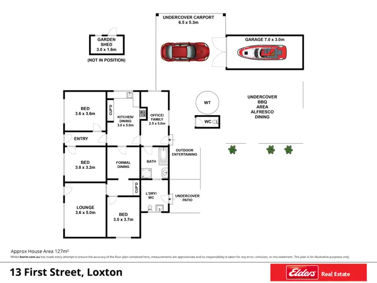 Floorplan of Homely house listing, 13 First Street, Loxton SA 5333