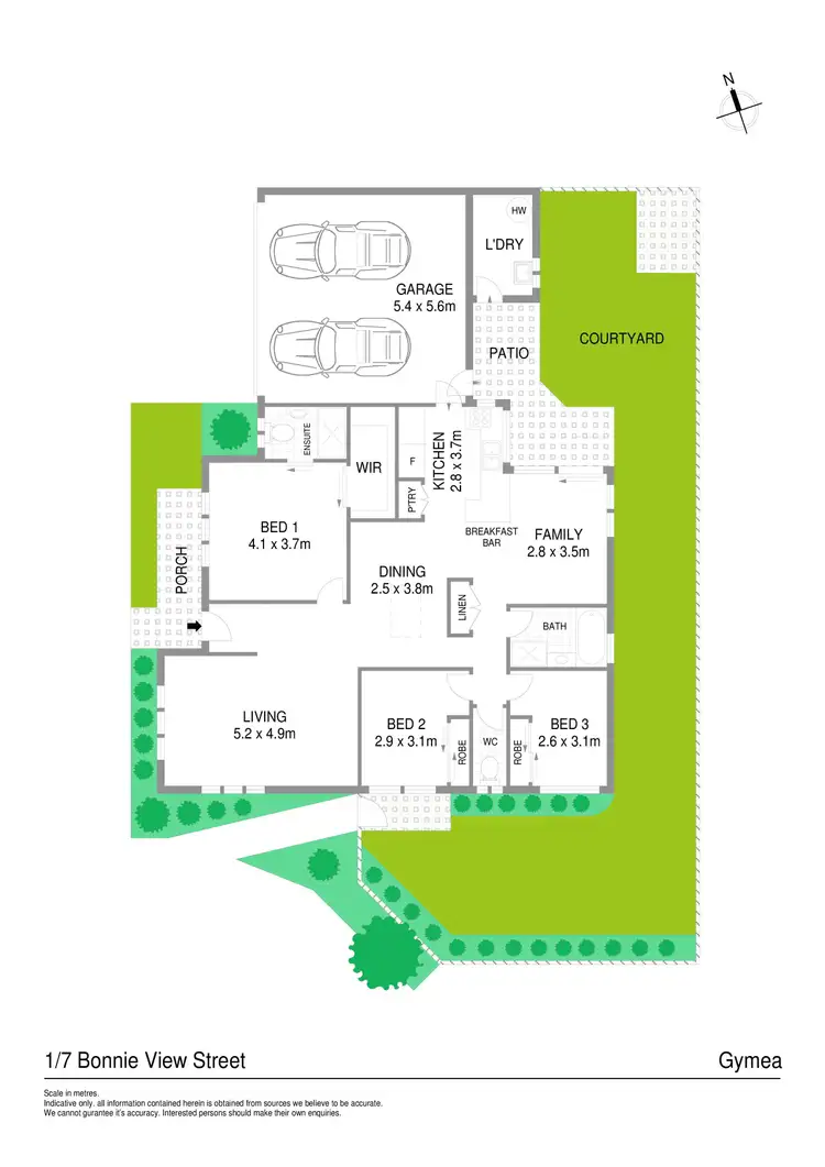 Floorplan of Homely villa listing, 1/7 Bonnie View Street, Gymea NSW 2227