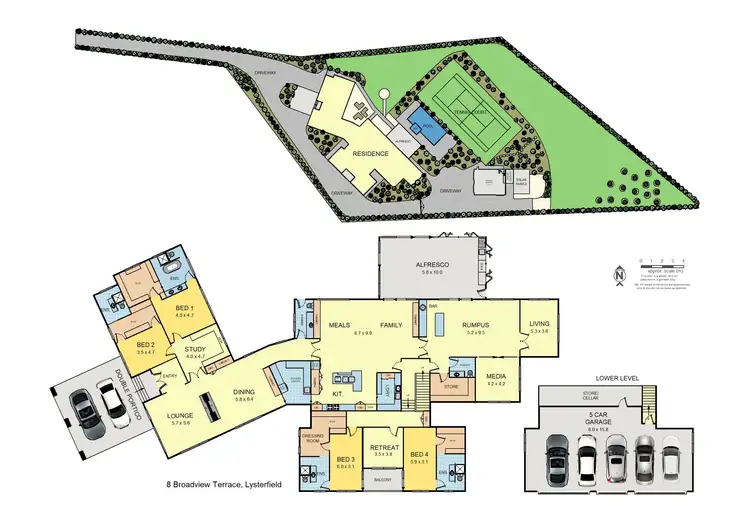 Floorplan of Homely house listing, 8 Broadview Terrace, Lysterfield VIC 3156