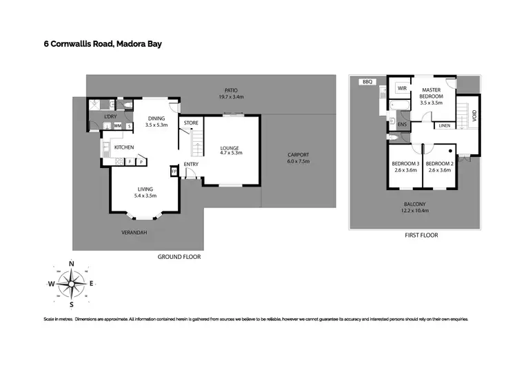 Floorplan of Homely house listing, 6 Cornwallis Road, Madora Bay WA 6210