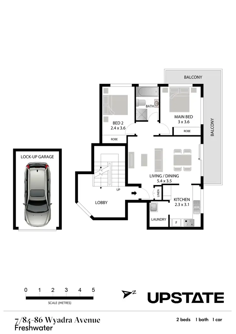 Floorplan of Homely apartment listing, 7/84-86 Wyadra Avenue, Freshwater NSW 2096