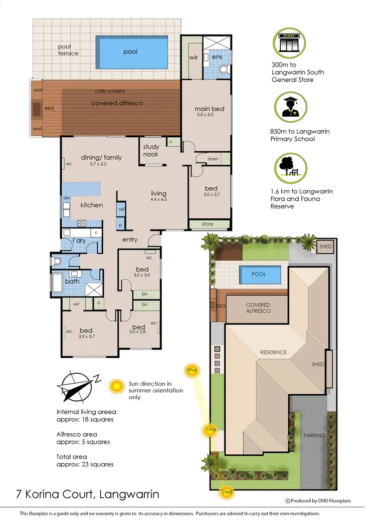 Floorplan of Homely house listing, 7 Korina Court, Langwarrin VIC 3910