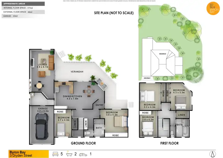 Floorplan of Homely house listing, 3 Dryden Street, Byron Bay NSW 2481