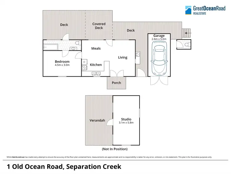 Floorplan of Homely house listing, 1 Old Ocean Road, Separation Creek VIC 3234