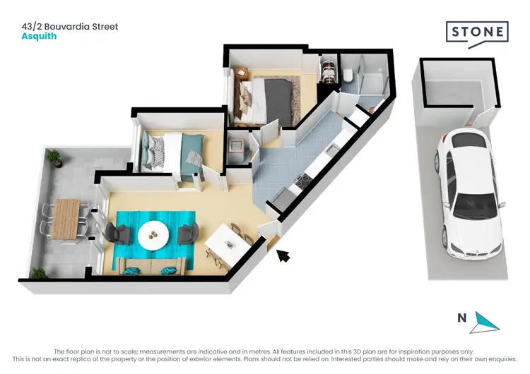 Floorplan of Homely apartment listing, 43/2 Bouvardia Street, Asquith NSW 2077