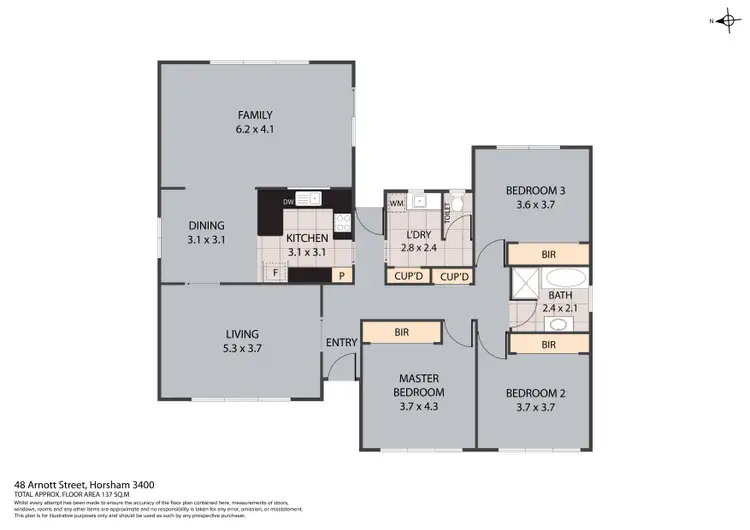 Floorplan of Homely house listing, 48 Arnott Street, Horsham VIC 3400