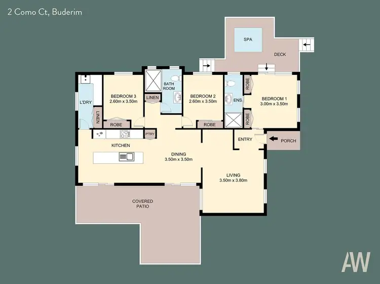 Floorplan of Homely house listing, 2 Como Court, Buderim QLD 4556