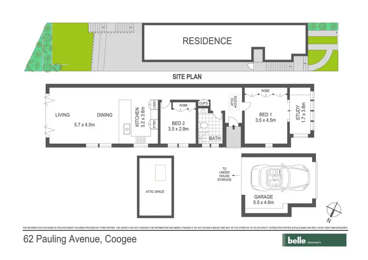 Floorplan of Homely house listing, 62 Pauling Avenue, Coogee NSW 2034