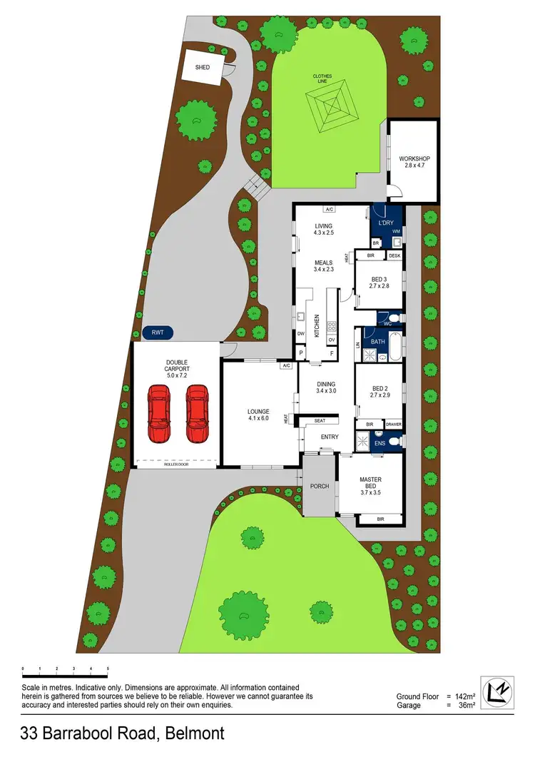 Floorplan of Homely house listing, 33 Barrabool Road, Belmont VIC 3216