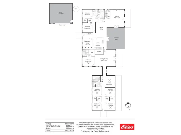 Floorplan of Homely house listing, 59 Victoria Road, Clare SA 5453