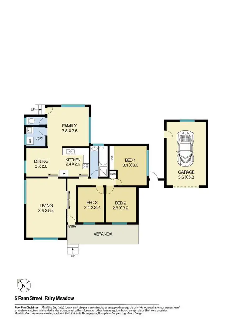 Floorplan of Homely house listing, 5 Rann Street, Fairy Meadow NSW 2519