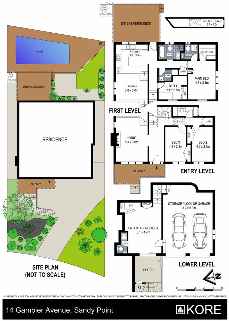 Floorplan of Homely house listing, 14 Gambier Avenue, Sandy Point NSW 2172