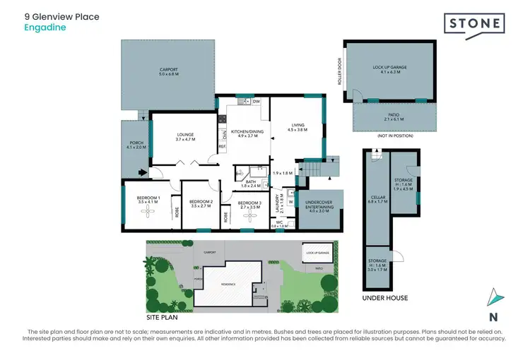 Floorplan of Homely house listing, 9 Glenview Place, Engadine NSW 2233