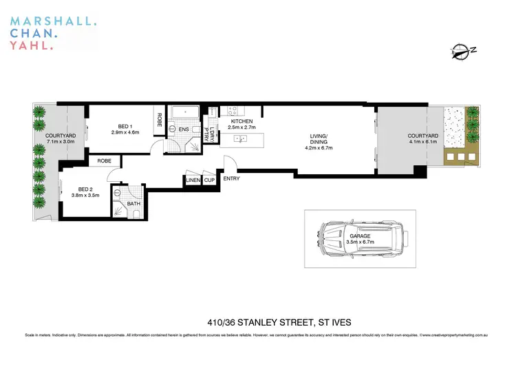 Floorplan of Homely apartment listing, 410/36-42 Stanley Street, St Ives NSW 2075