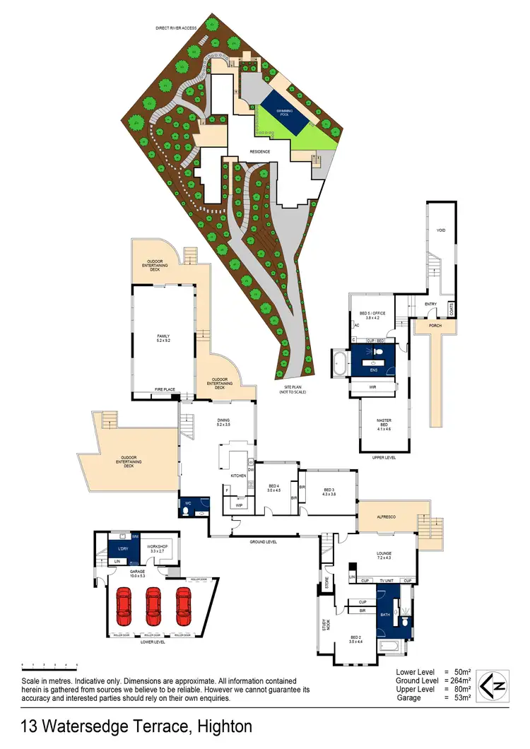 Floorplan of Homely house listing, 13 Watersedge Terrace, Highton VIC 3216