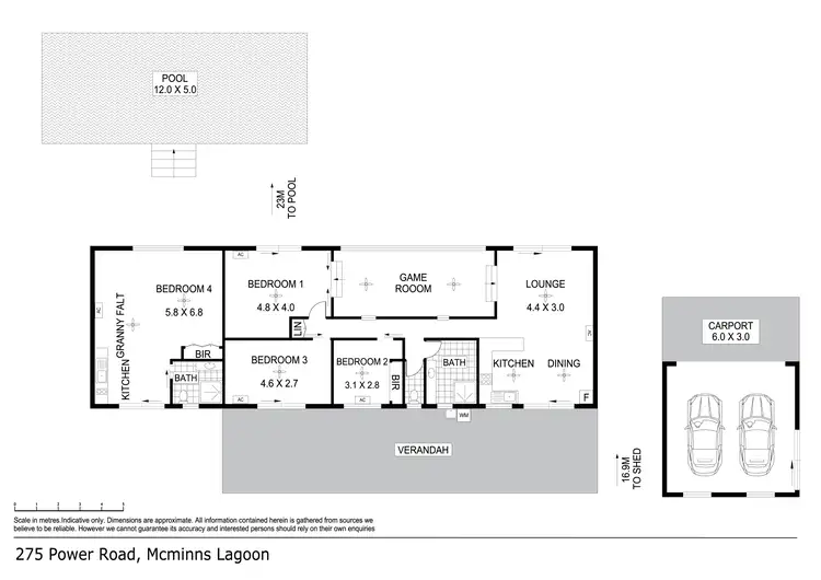 Floorplan of Homely house listing, 275 Power Road, Mcminns Lagoon NT 822