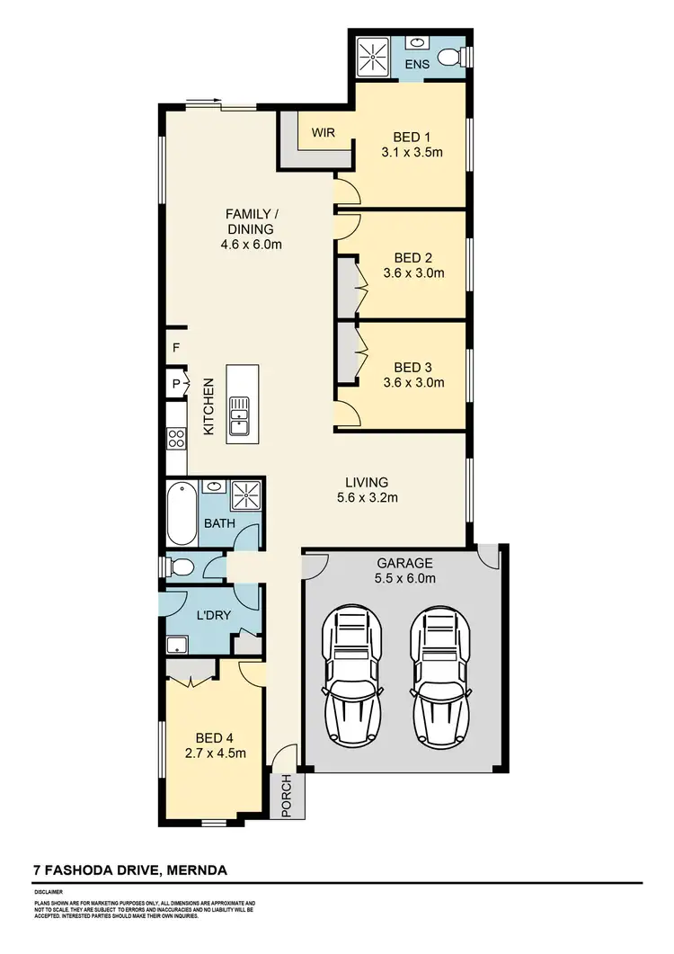 Floorplan of Homely house listing, 7 Fashoda Drive, Mernda VIC 3754