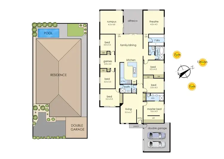 Floorplan of Homely house listing, 3 Regal Place, Somerville VIC 3912