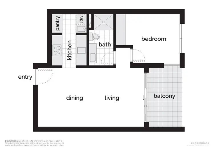 Floorplan of Homely apartment listing, 14/12 Trevillian Quay, Kingston ACT 2604