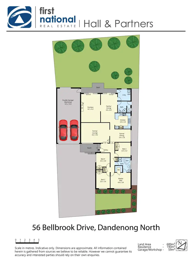 Floorplan of Homely house listing, 56 Bellbrook Drive, Dandenong North VIC 3175
