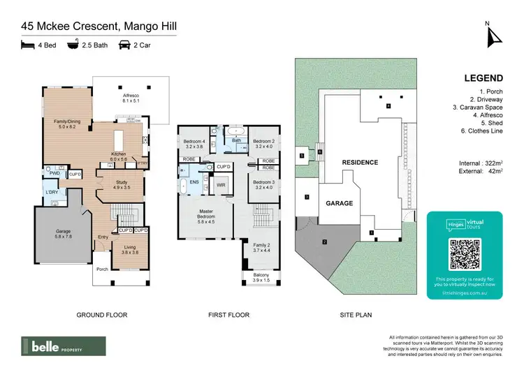 Floorplan of Homely house listing, 45 McKee Crescent, Mango Hill QLD 4509