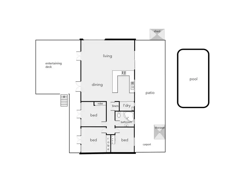 Floorplan of Homely house listing, 14 Beatrice Street, Mooroobool QLD 4870