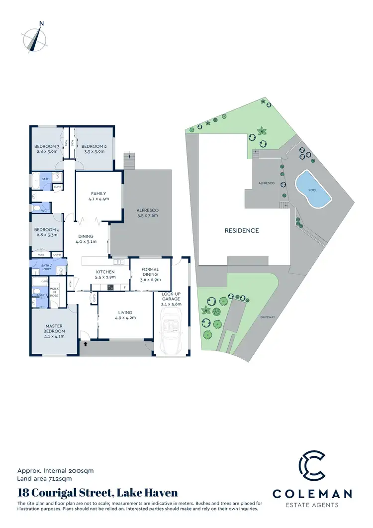 Floorplan of Homely house listing, 18 Courigal Street, Lake Haven NSW 2263