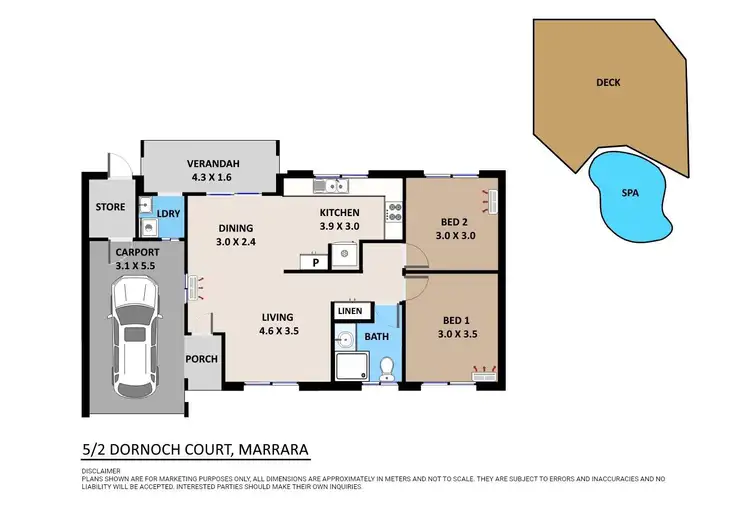 Floorplan of Homely unit listing, 5/2 Dornoch Court, Marrara NT 812