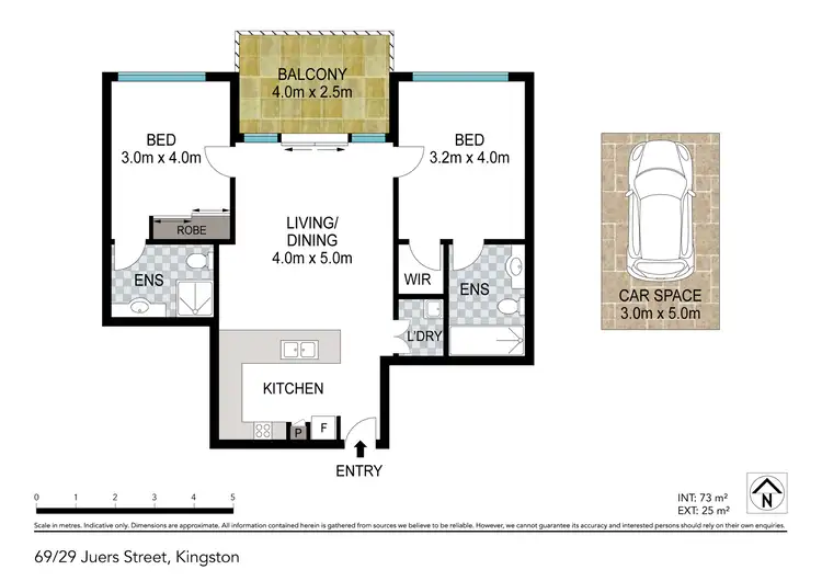 Floorplan of Homely apartment listing, 69/29-33 Juers Street, Kingston QLD 4114