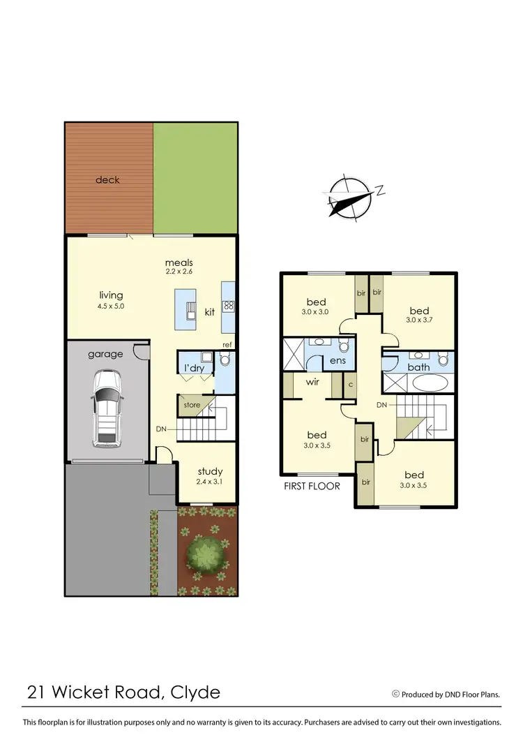 Floorplan of Homely townhouse listing, 21 Wicket Road, Clyde VIC 3978
