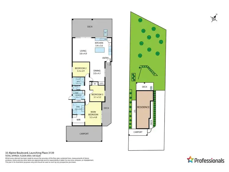 Floorplan of Homely house listing, 33 Alpine Boulevard, Launching Place VIC 3139