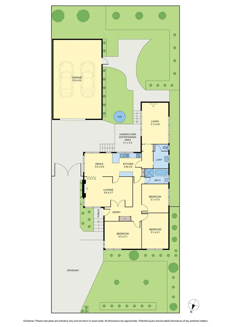 Floorplan of Homely house listing, 3 Pines Grove, Oak Park VIC 3046