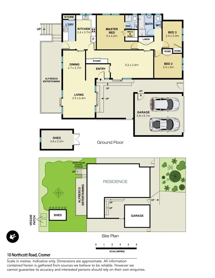 Floorplan of Homely house listing, 10 Northcott Road, Cromer NSW 2099