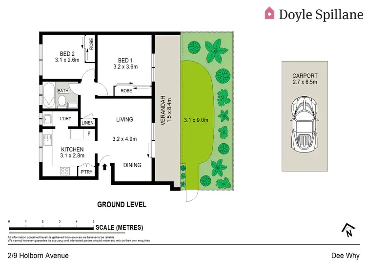 Floorplan of Homely apartment listing, 2/9 Holborn Avenue, Dee Why NSW 2099