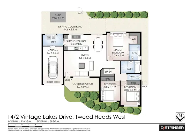 Floorplan of Homely unit listing, 14/2 Vintage Lakes Drive, Tweed Heads South NSW 2486