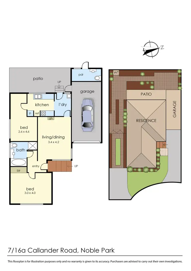 Floorplan of Homely unit listing, 7/16A Callander Road, Noble Park VIC 3174