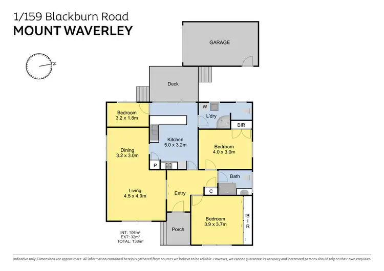 Floorplan of Homely unit listing, 1/159 Blackburn Road, Mount Waverley VIC 3149