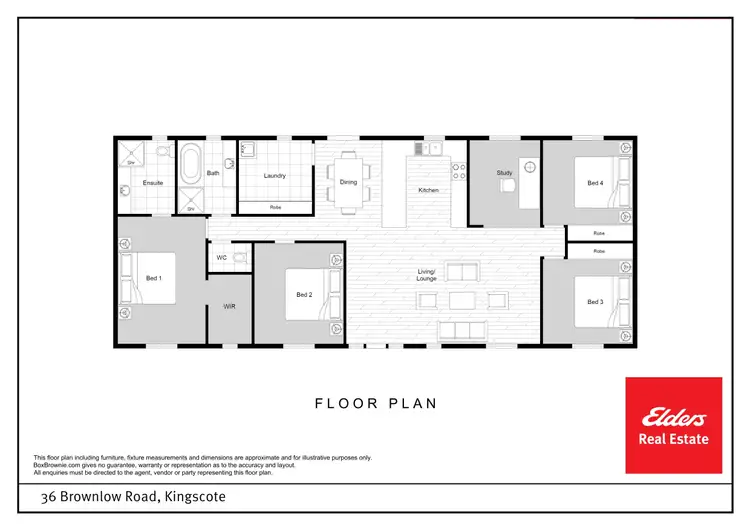 Floorplan of Homely house listing, 36 Brownlow Road, Kingscote SA 5223