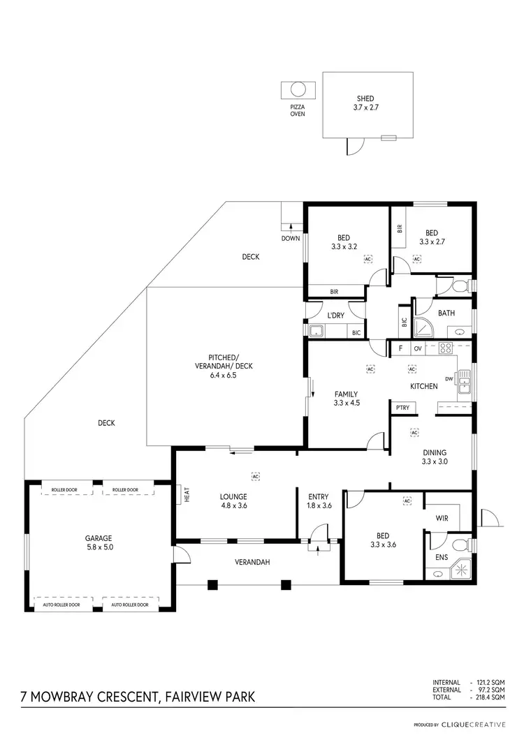 Floorplan of Homely house listing, 7 Mowbray Crescent, Fairview Park SA 5126