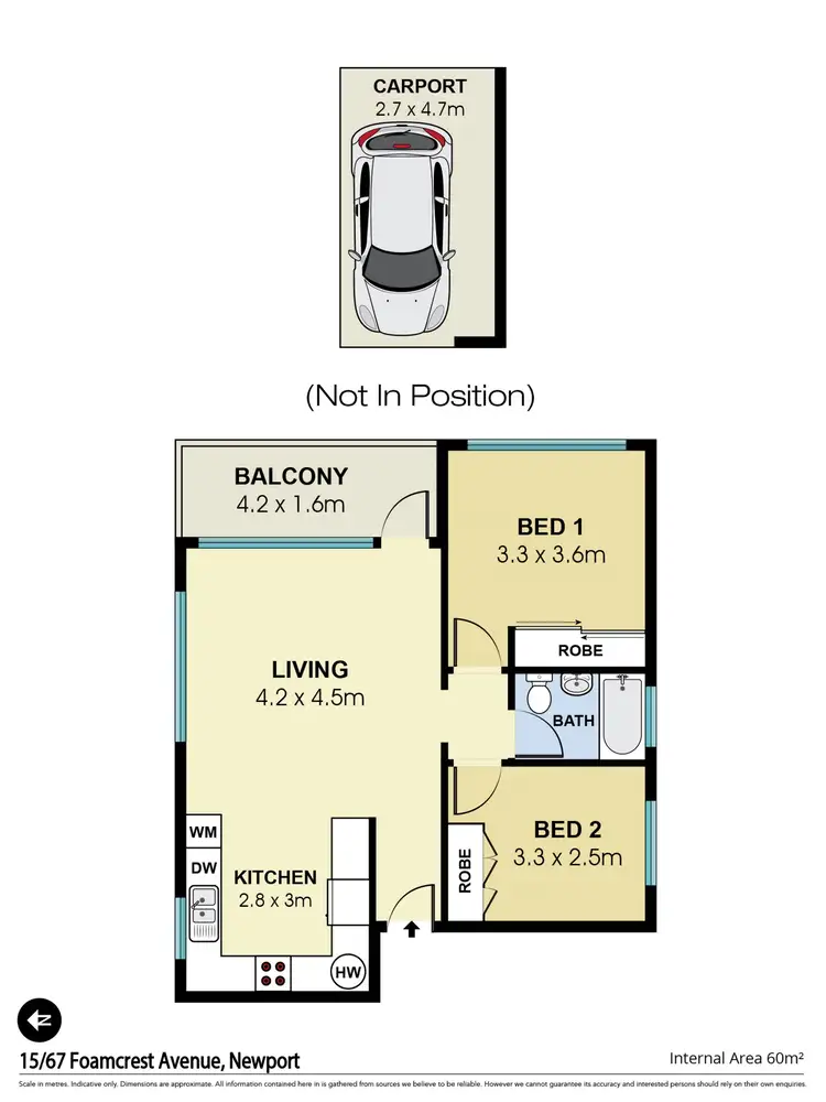Floorplan of Homely apartment listing, 15/67 Foamcrest Avenue, Newport NSW 2106