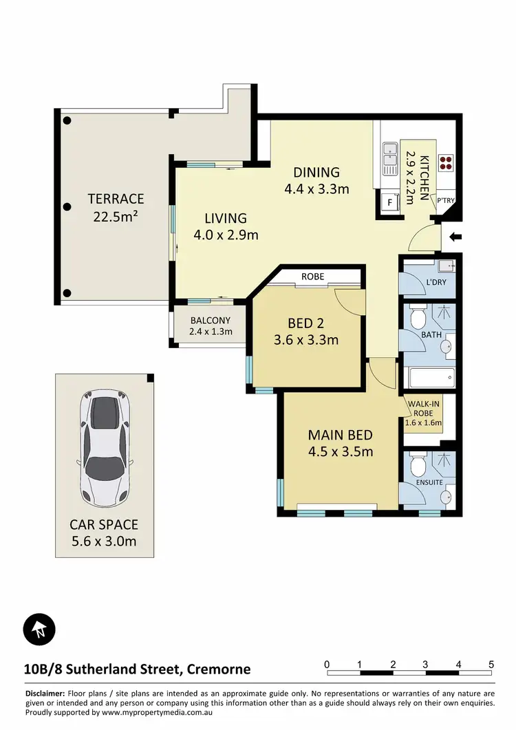 Floorplan of Homely apartment listing, 10B/8 Sutherland Street, Cremorne NSW 2090