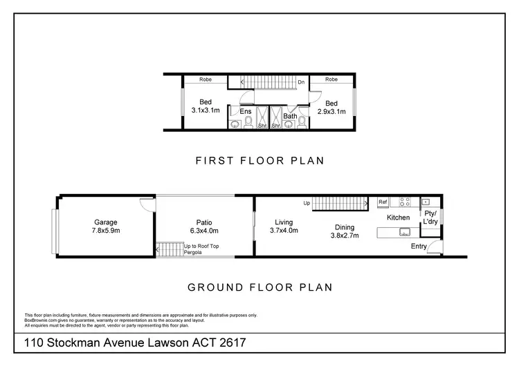 Floorplan of Homely house listing, 110 Stockman Avenue, Lawson ACT 2617